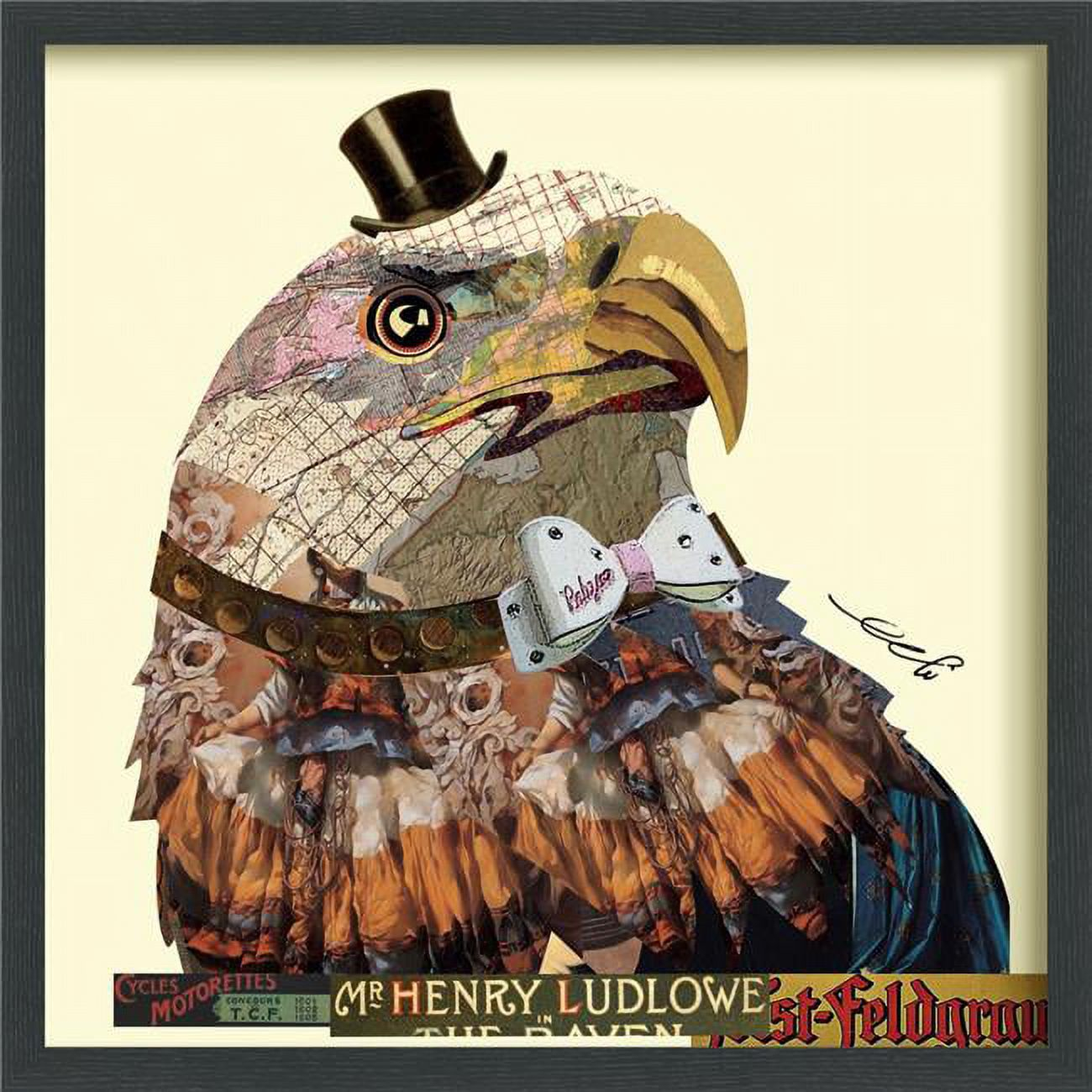 Empire Art Direct 'American Eagle' Alex Zeng's Dimensional Collage,Under Glass & A Black Shadow ... with regard to "Saxphone" Dimensional Dimensional Collage, Under Glass, A Shadow Box Frame