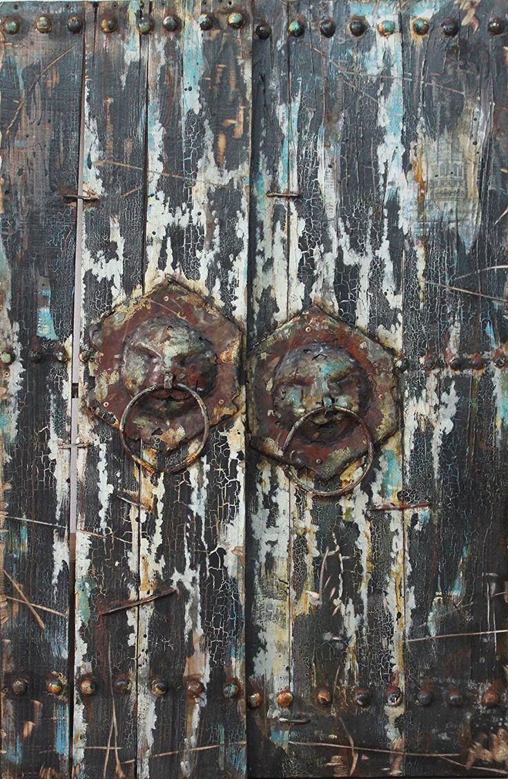 Empire Art Direct "Antique Wooden Doors 2" Mixed Media Hand Painted ... pertaining to "Antique Wooden Doors 2" Primo Mixed Media Hand Painted Wall Sculpture
