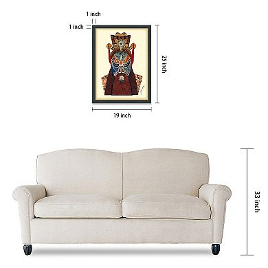 Empire Art Direct Beijing Opera Mask #2 Collage Framed Graphic Wall Art inside Beijing Opera Mask #1 Dimensional Collage Framed Wall Art Under Glass