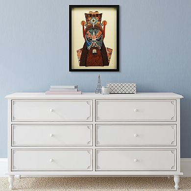 Empire Art Direct Beijing Opera Mask #2 Collage Framed Graphic Wall Art inside Beijing Opera Mask #1 Dimensional Collage Framed Wall Art Under Glass