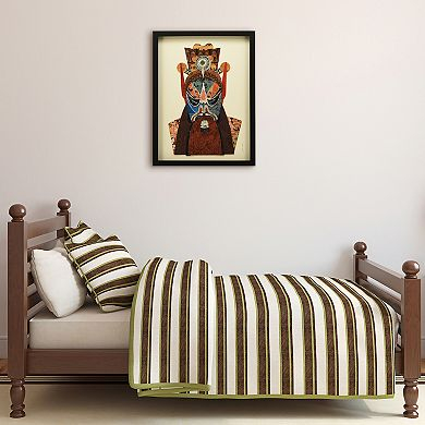 Empire Art Direct Beijing Opera Mask #2 Collage Framed Graphic Wall Art throughout Understanding the Dimensions of Beijing Opera Mask Framed Wall Art