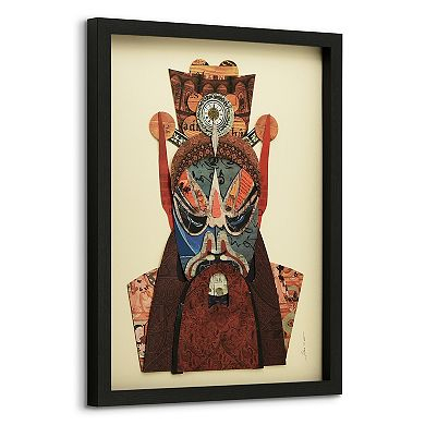 Empire Art Direct Beijing Opera Mask #2 Collage Framed Graphic Wall Art within Understanding the Dimensions of Beijing Opera Mask Framed Wall Art