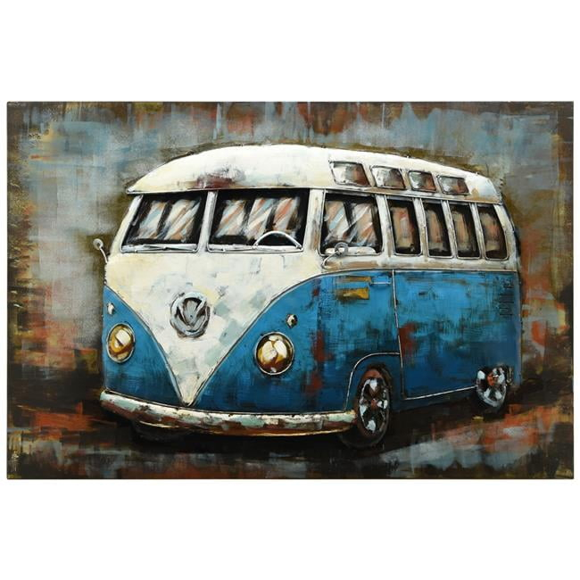 Empire Art Direct Empire Art"Blue Bus"Primo Mixed Media Hand Painted ... inside Exploring the Inspiration and Story Woven into the "Tavern" Hand-Painted Sculpture