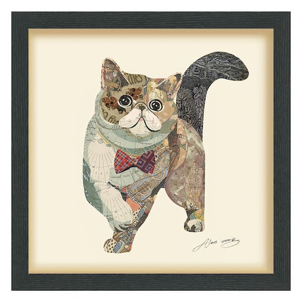 Empire Art Direct Garfield In. Dimensional Collage Framed Graphic Art ... with "California Beach" Handmade Dimensional Collage Framed Wall Art Under Glass Art