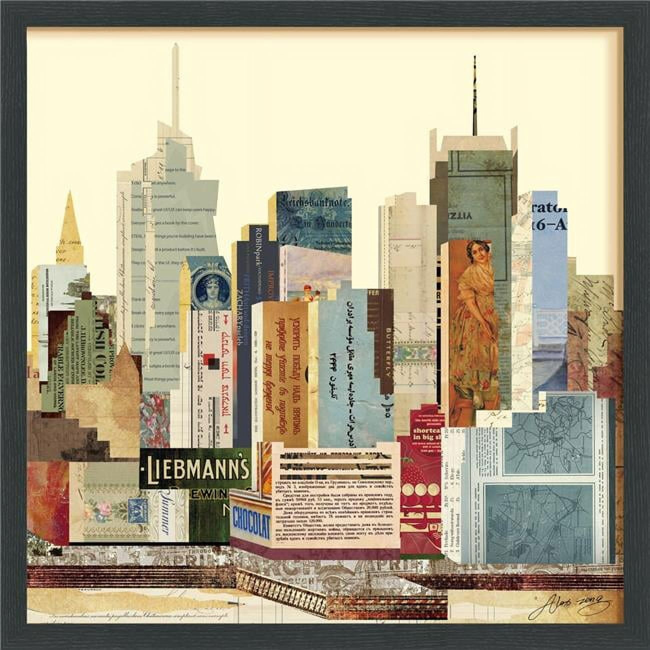Empire Art Direct 'New York City Skyline' Alex Zeng's Dimensional Collage,Under Glass & A Black ... intended for Preserving Musical Memories The Magic of Under-Glass Saxophone Collages
