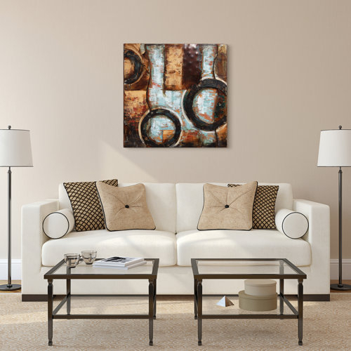 Empire Art Direct "Revolutions 1" Mixed Media Iron Hand Painted ... within Unveiling the 'Revolutions' Wall Art A Deep Dive into Abstract Mixed Media