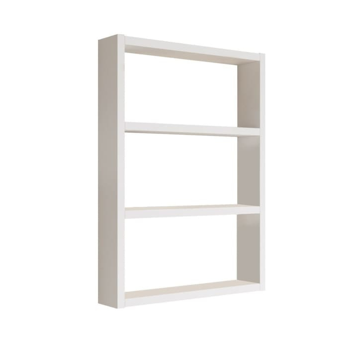 Etagère Murale 3 Tablettes H60 Cm - Blanc Emma | Maisons Du Monde with Emma Etagere, Washed White, 37.5"X16.5"X63"