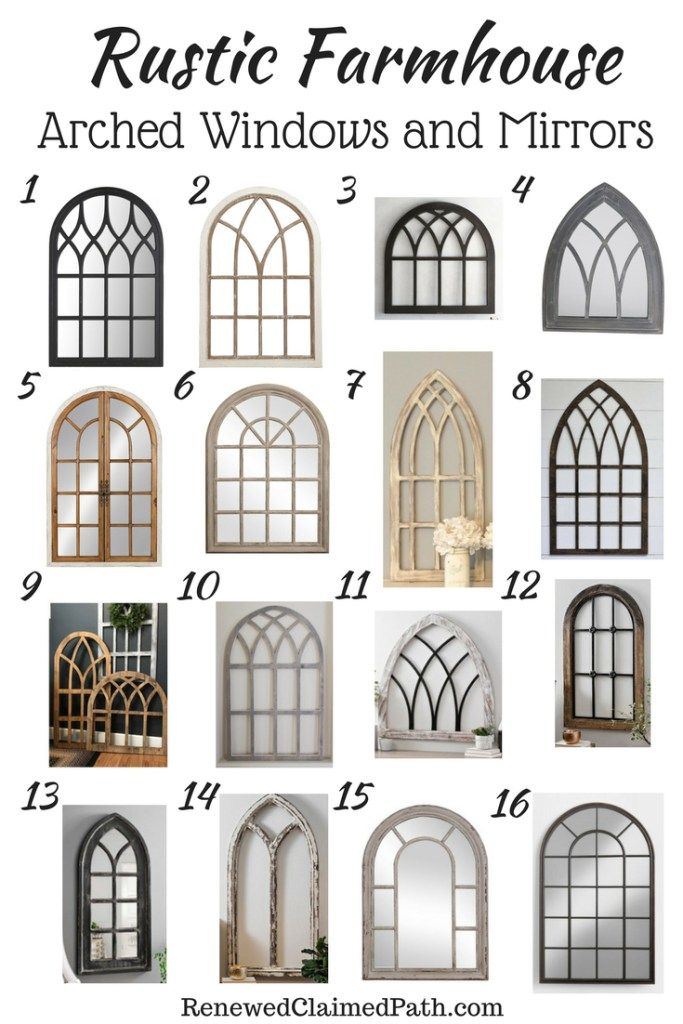 Farmhouse Mirrors, Country Farmhouse Decor, Rustic Decor, Farmhouse ... intended for Adding Character to Your Home The Bellevue HEMIR28366 Arched Window in Oil Rubbed Finish