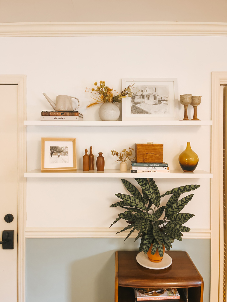 Floating Shelf Styling Tips And Tricks - Dream Green Diy for Shelf Styling Tips