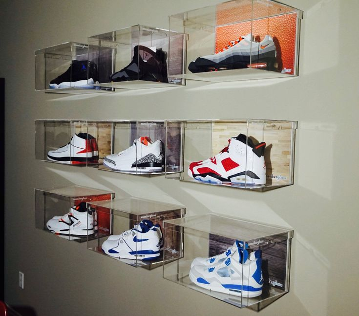 Floating Wall Shelves For Shoes | Sneaker Displays, Sneakerhead Room ... intended for Shelf For Shoes Display