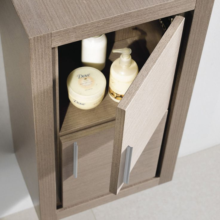 Fresca Allier Gray Oak Bathroom Linen Side Cabinet W/ 2 Doors | Linen ... regarding Maximizing Space and Style Finding the Right Fit with the Fresca Allier Cabinet