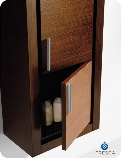Fresca Allier Gray Oak Bathroom Linen Side Cabinet With 2 Doors ... for Integrating the Fresca Allier Gray Oak Cabinet for an Organized Bathroom Oasis