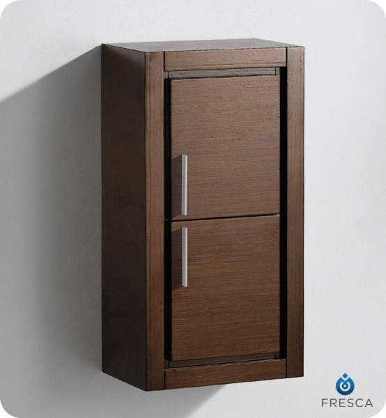 Fresca Allier Gray Oak Bathroom Linen Side Cabinet With 2 Doors ... with Fresca Allier Gray Oak Bathroom Linen Side Cabinet With 2 Glass Shelves, White