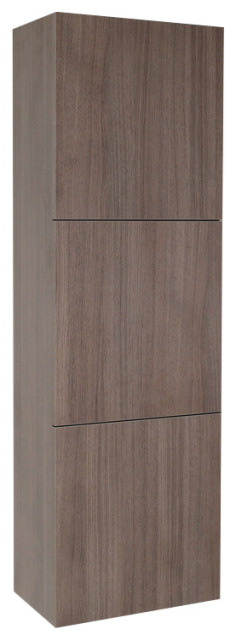Fresca Black Bathroom Linen Side Cabinet With 3 Large Storage Areas ... pertaining to Fresca Teak Bathroom Linen Side Cabinet With 3 Large Storage Areas