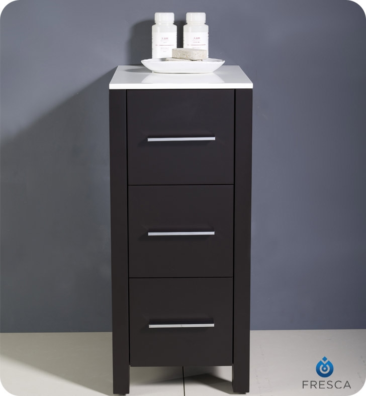 Fresca Fst6212Es Torino 12" Bathroom Linen Side Cabinet In Espresso ... pertaining to Fresca Torino 12" Espresso Bathroom Linen Side Cabinet, White