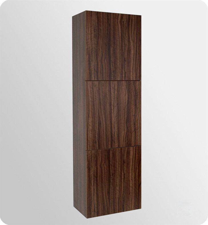 Fresca Fst8090Gw Bathroom Linen Side Cabinet With 3 Large Storage Areas ... within Fresca Teak Bathroom Linen Side Cabinet With 3 Large Storage Areas