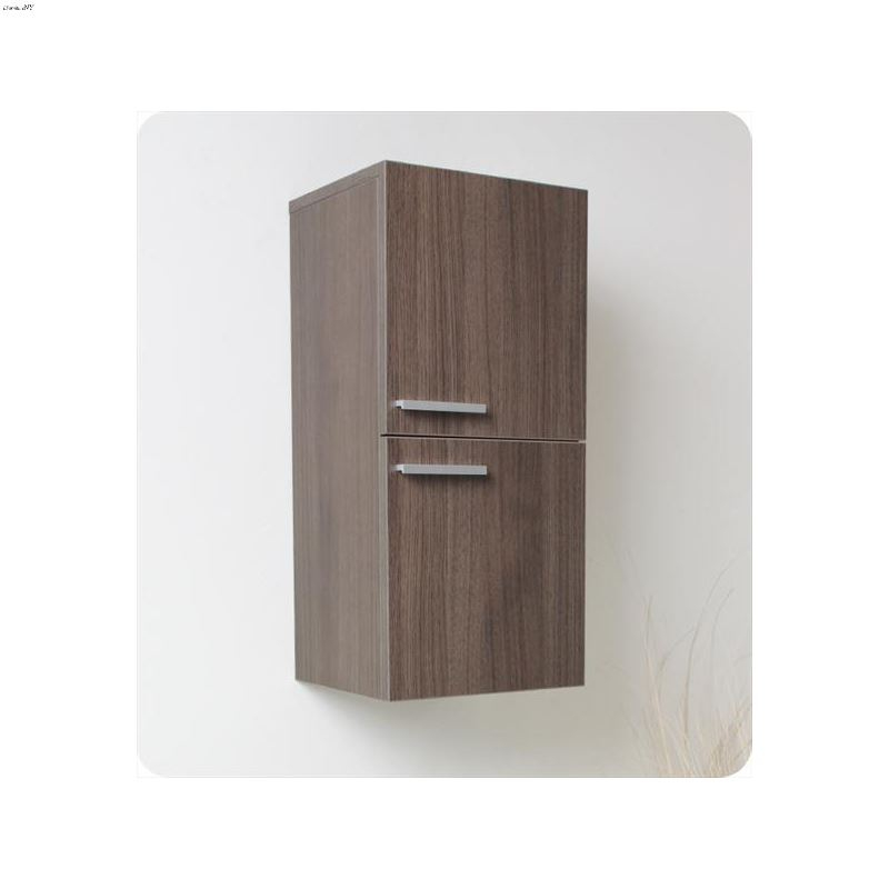 Fresca Gray Oak Bathroom Linen Side Cabinet W/ 2 Storage Areas ... regarding A Deep Dive into the Fresca Gray Oak Bathroom Side Cabinet's Features