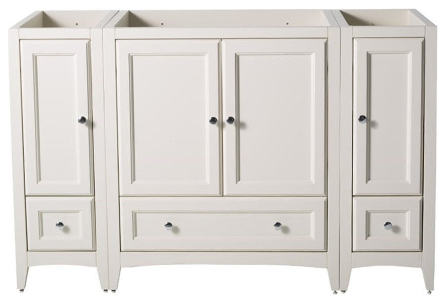 Fresca Oxford 54" Antique White Traditional Bathroom Cabinets ... intended for Is the Fresca Oxford Linen Cabinet Right for Your Bathroom Exploring the Features