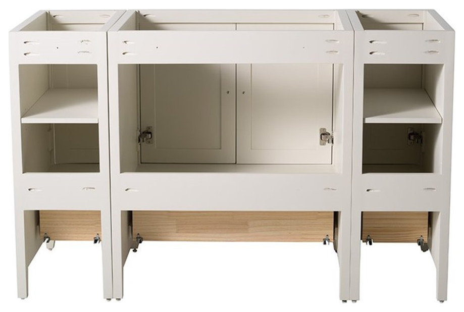 Fresca Oxford 54" Antique White Traditional Bathroom Cabinets ... with How the Fresca Oxford Antique White Cabinet Enhances Bathroom Organization