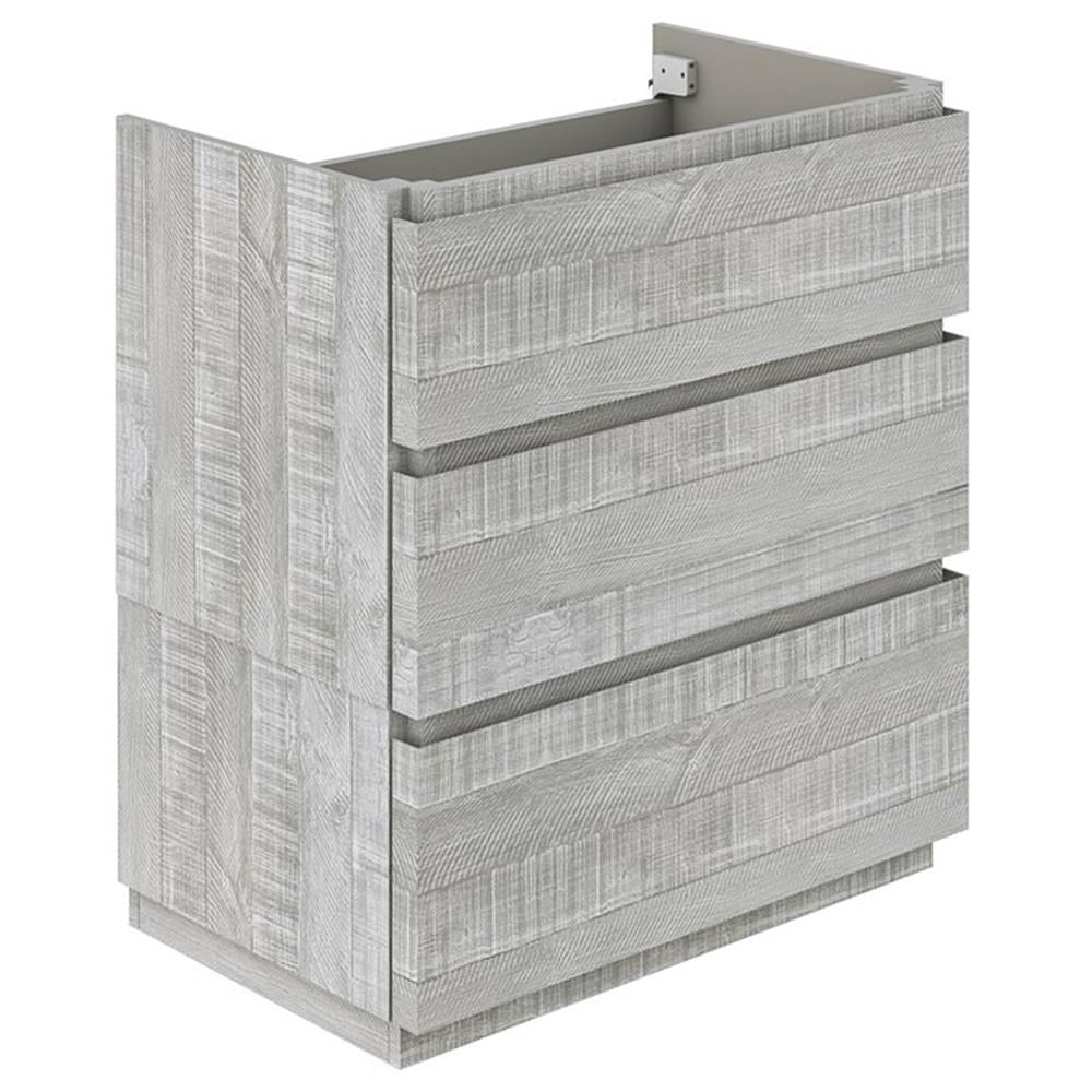 Fresca Stella 29" Single Bathroom Cabinet In Ash Gray - Walmart.com throughout Fresca Stella 29" Single Bathroom Cabinet In Rustic White