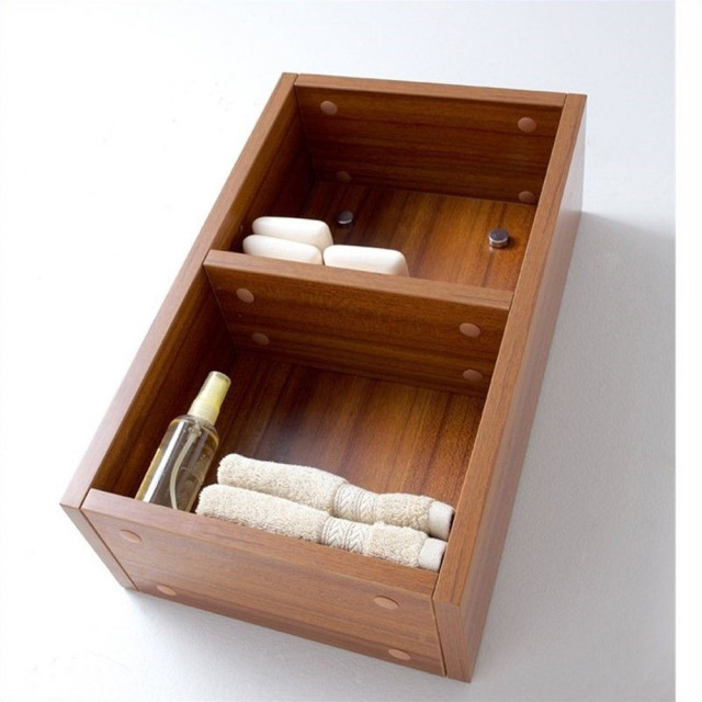 Fresca Teak Bathroom Linen Side Cabinet With 2 Open Storage Areas ... with Fresca Walnut Bathroom Linen Side Cabinet With 2 Storage Areas