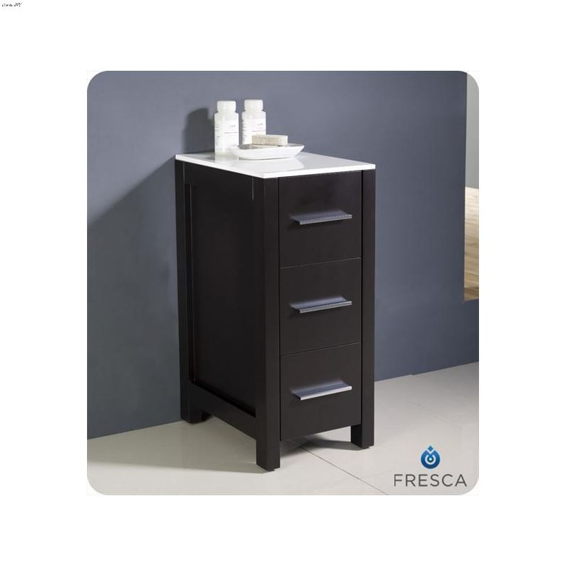 Fresca Torino 12" Espresso Bathroom Linen Side Cabinet Fst6212Es By Fresca with regard to Elegant Bathroom Storage Solutions The Fresca Torino Side Cabinet