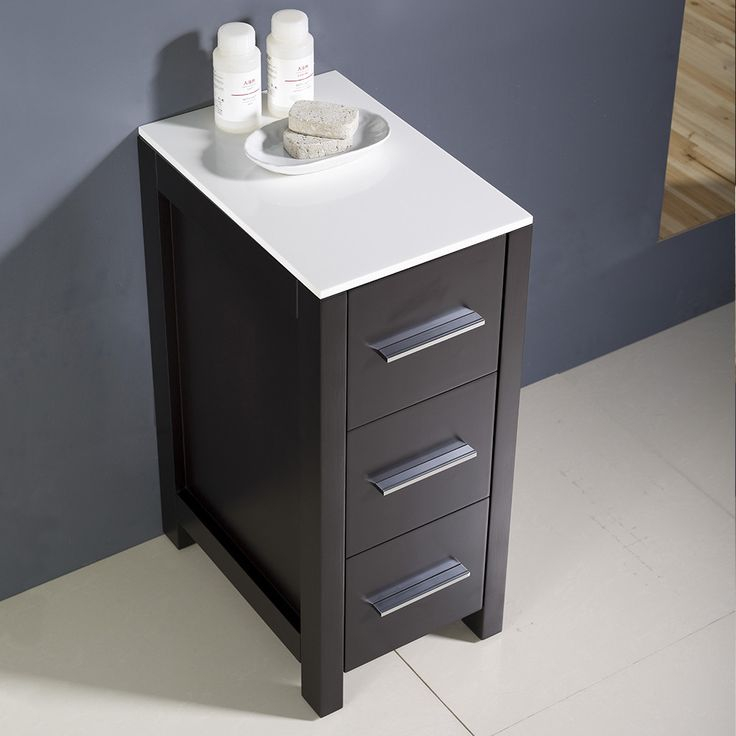 Fresca Torino 12" Espresso Bathroom Linen Side Cabinet - Fst6212Es ... intended for Fresca Torino 12" Espresso Bathroom Linen Side Cabinet, White