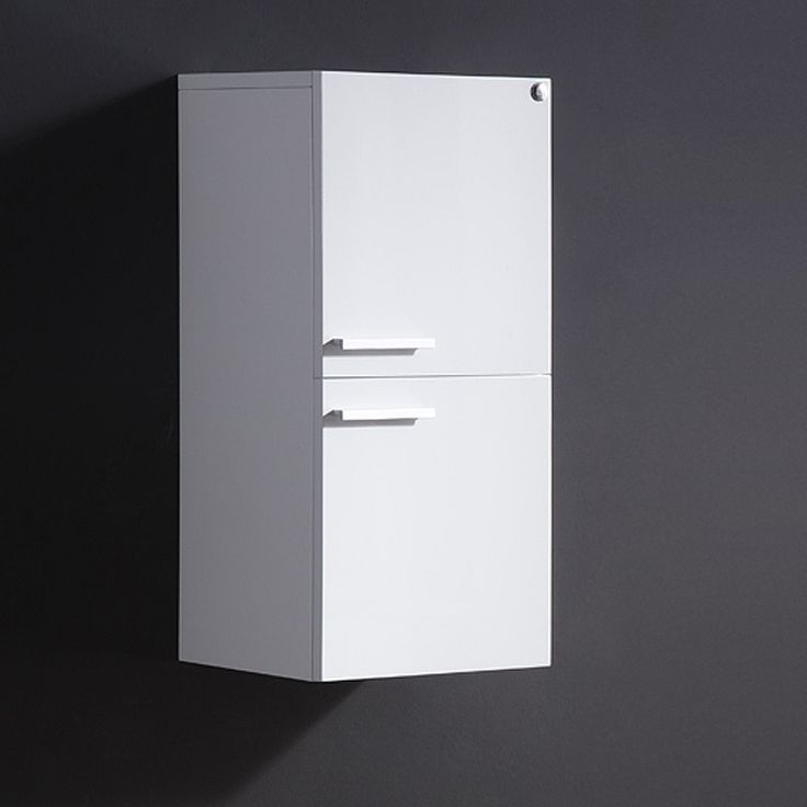 Fresca White Bathroom Linen Side Cabinet W/ 2 Storage Areas | White ... intended for Maximizing Space and Style Finding the Right Fit with the Fresca Allier Cabinet