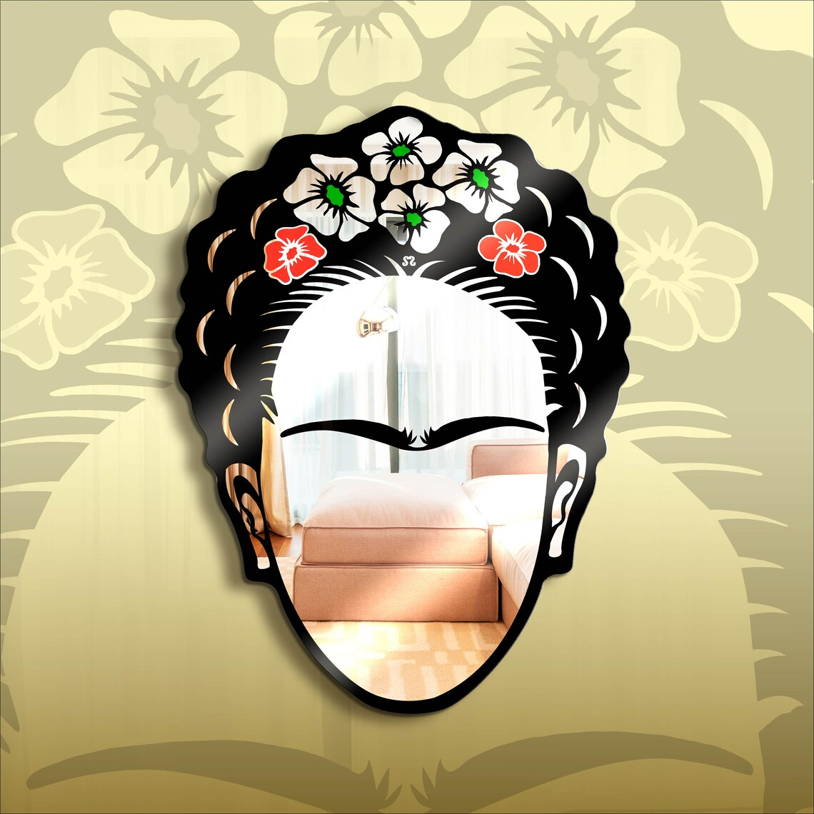 Frida Kahlo Mirror. Particular Wall Mirror 'Mexican - Etsy throughout Frida Wall Mirror