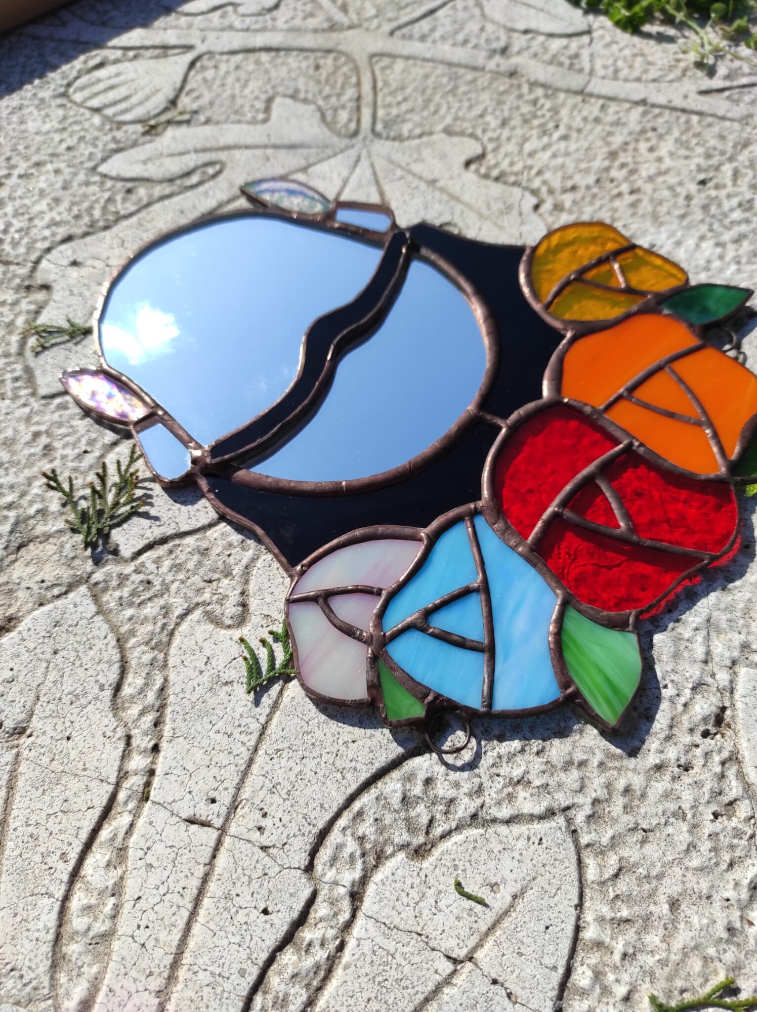 Frida Kahlo Wall Mirror,Frida Kahlo Stained Glass Wall Hanging,Unique ... intended for Frida Wall Mirrors A Guide to Integrating Iconic Design Into Your Space