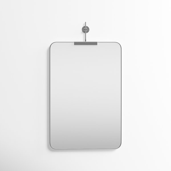 Frida Metal Flat Wall Mirror & Reviews | Allmodern regarding Frida Wall Mirror