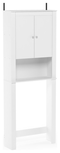 Furinno Indo Double Door Bath Cabinet, White - Transitional - Bathroom ... with Organizing Your Bathroom Sanctuary with the Furinno Indo White Cabinet