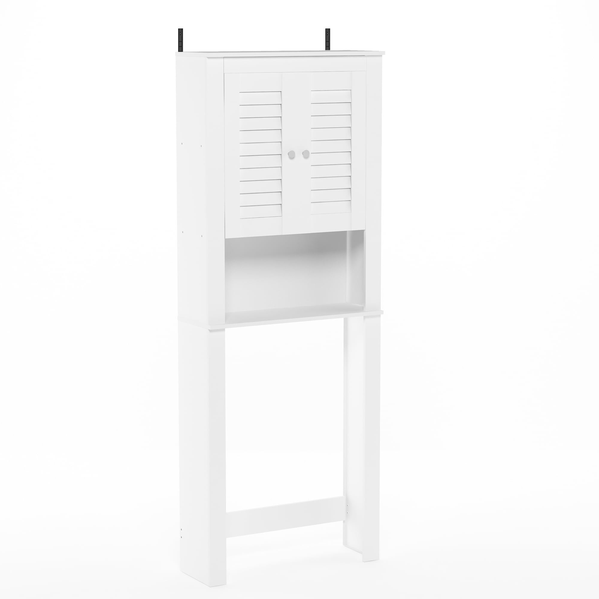 Furinno Indo Louver Door Bath Cabinet, White - Walmart.com with regard to Organizing Your Bathroom Sanctuary with the Furinno Indo White Cabinet