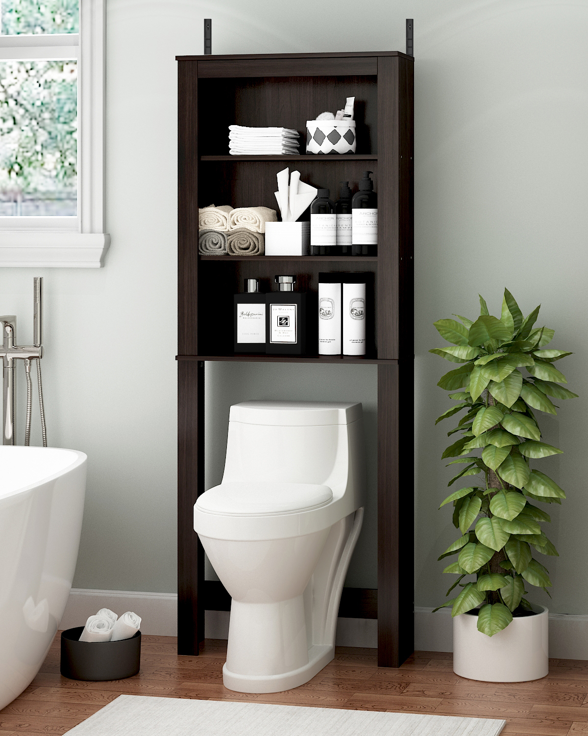 Organizing Your Bathroom Sanctuary with the Furinno Indo White Cabinet