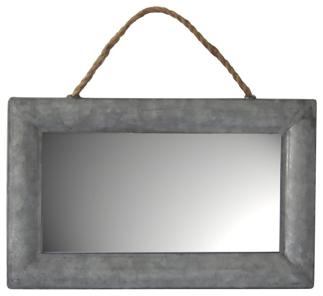 Galvanized Metal Wall Mirror - Mirrors - By Cheungs throughout Galvanized Metal Wall Mirror