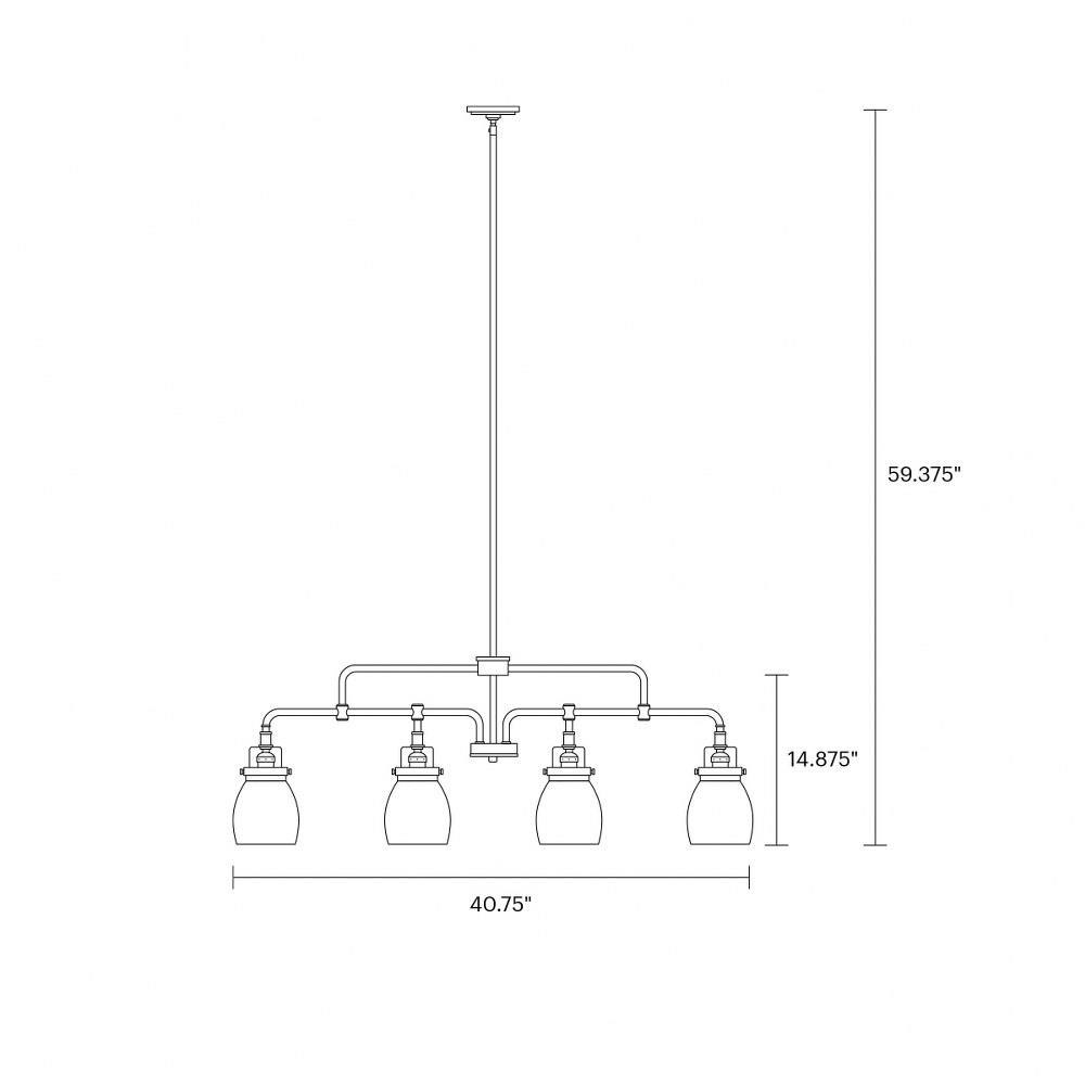 Generation Lighting - 6614504 - Sea Gull Lighting-Belton-Four Light ... pertaining to Integrating the Belton Four Light Island Pendant into Your Home Decor