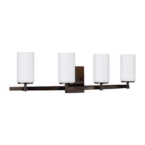 Generation Lighting Alturas 30.5 In. 4-Light Brushed Oil Rubbed Bronze ... within Alturas 1-Light Wall/Bath Sconce, Brushed Oil Rubbed Bronze