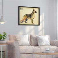 German Shepherd Dog Dimensional Handmade Collage Wall Art Framed Under ... for A Closer Look at German Shepherd Dog Dimensional Collage Wall Art