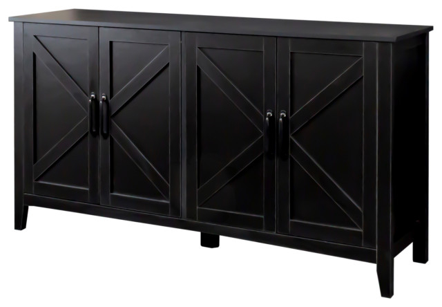 Gewnee Freestanding Sideboard Storage Cabinet - Transitional - Buffets ... for Gewnee Storage Cabinet