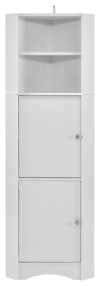 Gewnee Freestanding Storage Cabinet - Transitional - Bathroom Cabinets ... inside Gewnee Storage Cabinets A Practical Guide to Decluttering Your Life