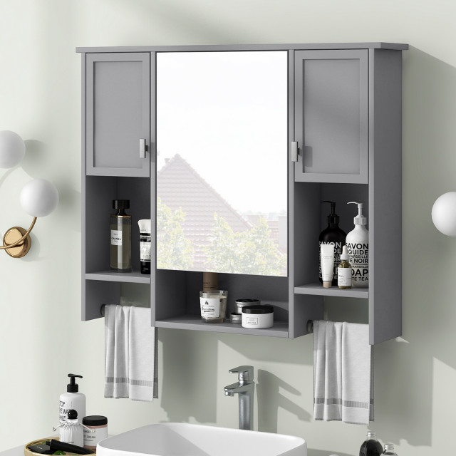 Gewnee Modern Wall Mounted Bathroom Storage Cabinet - Contemporary - Bathroom Vanities And Sink ... with Is the Gewnee Tall Bathroom Storage Cabinet Right for Your Home