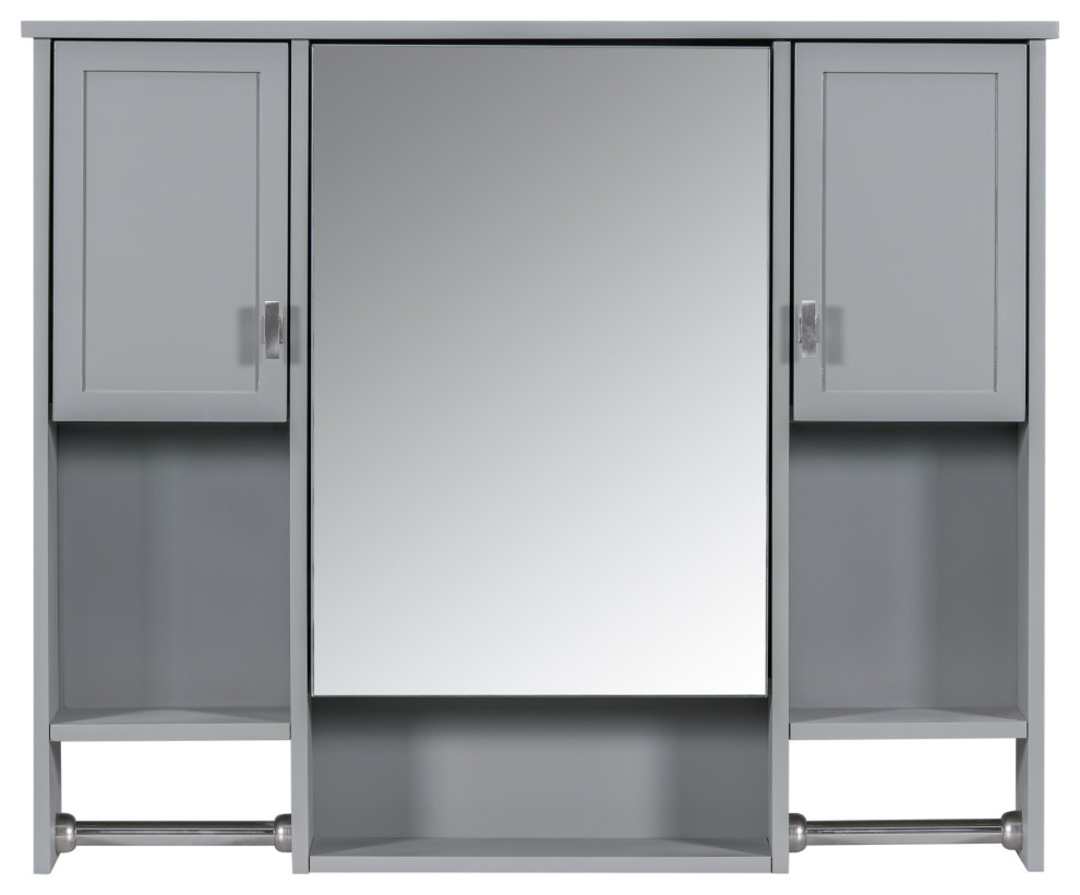 Gewnee Modern Wall Mounted Bathroom Storage Cabinet - Contemporary ... with Gewnee White Bathroom Storage Cabinet A Deep Dive into Its Features