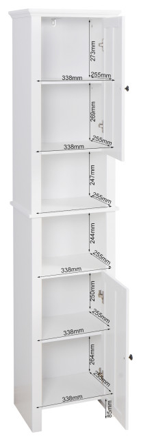 Gewnee Storage Cabinet - Transitional - Bathroom Cabinets - By Gewnee Inc | Houzz with Gewnee Tall Bathroom Storage Cabinet