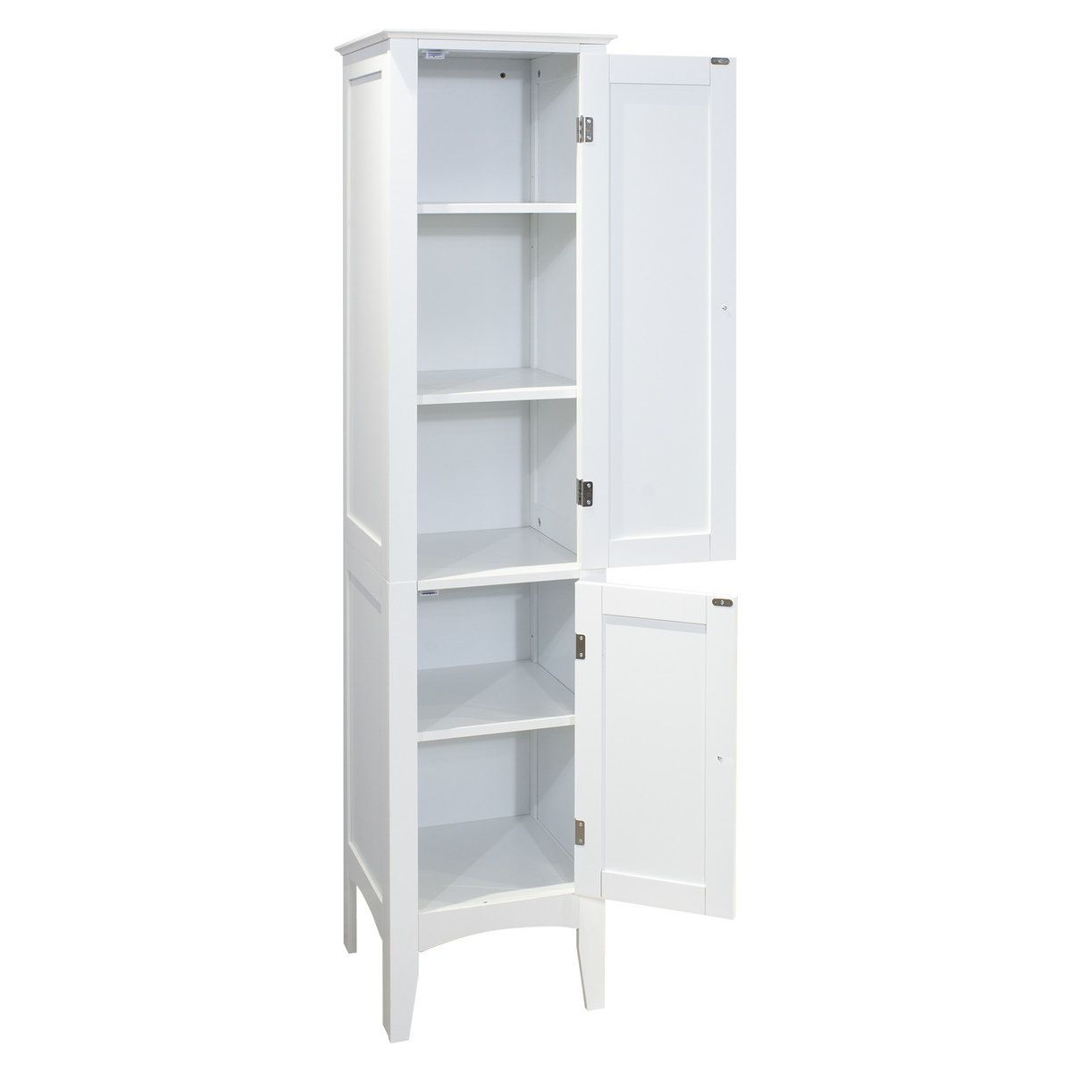 Gewnee Tall Narrow Tower Freestanding Cabinet - Transitional - Bathroom Cabinets - By Gewnee Inc ... pertaining to Gewnee Tall Bathroom Storage Cabinet