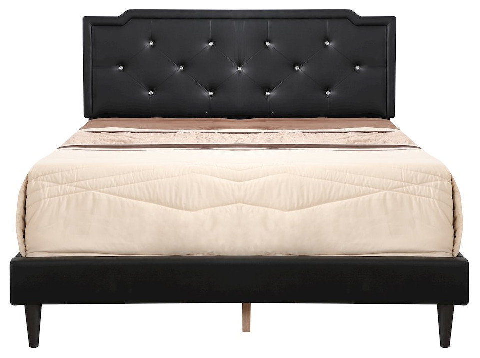 Glory Furniture Deb Full Bed In Black Color - Contemporary - Desks And ... in Crafting a Cozy Sleep Space with the Triton Full Bed in Cappuccino