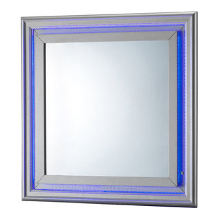 Glory Furniture Lorana Mirror In Champagne Color - Contemporary ... regarding The Timeless Elegance of the Glory Furniture Madison Mirror Champagne
