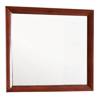 Glory Furniture Marilla Mirror In Cherry Color - Contemporary - Wall ... with regard to The Timeless Elegance of the Glory Furniture Madison Mirror Champagne