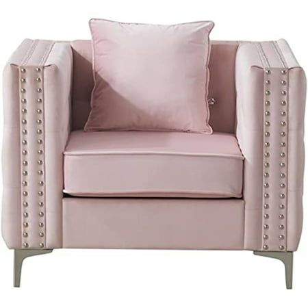 Glory Furniture Paige G824A-C Chair , Pink - Walmart.com | Pink Accent ... intended for Glory Furniture Paige Accent Chair In Black Color