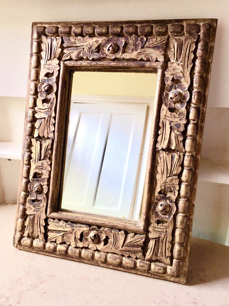 Gorgeous Vintage Hand Carved Decorative Wood Frame With Mirror | In Notting Hill, London | Gumtree intended for Unlocking Potential How Unfinished Maple Frames Elevate Your Decor