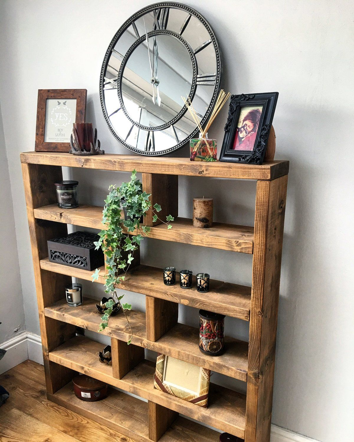 Handmade Rustic Shelving Unit Made To Measure. Hand Crafted Here In The ... intended for Rustic Wood Shelves